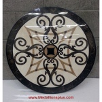 KRISTINE III, 24" Stone Floor Medallion