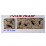 Harper, Polished Mosaic Tile Corner 5"x5"
