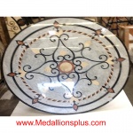 Lyon, 48" Stone Floor Medallion