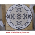 Marbella, 36" Mosaic Tile Floor Medallion