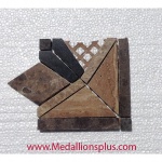 Marble Chain - Tile Border Polished corner 5" x 12"
