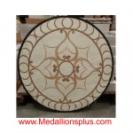 Marguerite, 36" Honed Stone Floor Medallion