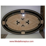 Waterjet Oval Medallion - Design 5