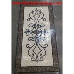 Michaelangelo II, 36" x 72" Tumbled, Nonpolished Rectangular Mosaic Floor Medallion