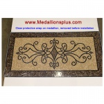 Michaelangelo, 36" x 72" Polished Rectangular Mosaic Floor Medallion