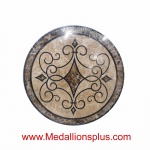IRON WORKS II, 48" Stone Floor Medallion