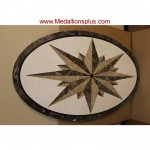 Waterjet Oval Medallion - Design 12