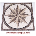 TYLER, 24" Square Mosaic Medallion