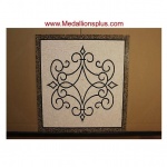 Iron Works, 36" Square Mosaic Medallion - Polished