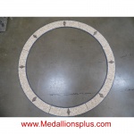 5 ft Tumbled Mosaic Medallion Border Ring