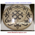 Seville 48" Honed Mosaic Floor Medallion