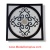 BORDEAUX CARRARA II, 36" Square Waterjet Stone Floor Inlay