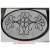 Carrara, 36" x 48" Oval Waterjet Cut Floor Medallion, Polished