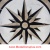 STAR LIGHT CARRARA II, 36" Waterjet Medallion