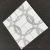 Circles - Thassos White & Carrara Marble Waterjet Cut Tile