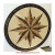 Star, 24" Stone Floor Medallion