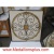 Arabella Square, 36" Waterjet Stone Floor Inlay