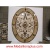 Kristine, 48" x 78" Oval Waterjet Cut Floor Medallion, Polished