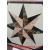 Red Star, 48" Waterjet Stone Floor Inlay