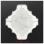Carrara And White Marble Waterjet Cut Tile - Design 47L