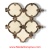 Crema Marfil & Dark Emperador Waterjet Cut Tile - Design 21