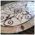 Kristine, 46.5" x 34.5" Oval Waterjet Cut Floor Medallion, Polished