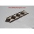 Dark Emperador Honed- Tile Border 4" x 12"