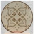 Marguerite III, 35" Stone Floor Medallion