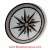 STAR LIGHT CARRARA II, 36" Waterjet Medallion