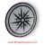 STAR LIGHT CARRARA, 36" Waterjet Medallion