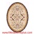Merissa, 36" x 48" Oval Waterjet Cut Floor Medallion, Polished