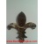 Fleur De Lis, Dark Emperador Accent Piece, 4" x 4"