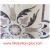 Leaves Square 3/8, 48" Waterjet Stone Floor Inlay