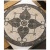 Brisbon 24" nonpolished Mosaic Floor Medallion