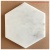 Carrara Marble Honed Hexagon Tiles, 6"