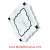 Carrara And Black Granite Waterjet Cut Tile - Design 36