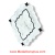 Carrara And Black Granite Waterjet Cut Tile - Design 36