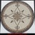Elegante 24" nonpolished Mosaic Floor Medallion