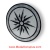 STAR LIGHT CARRARA, 36" Waterjet Medallion