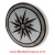 STAR LIGHT CARRARA II, 36" Waterjet Medallion