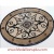 Kristine II, 18" x 24" Oval Waterjet Cut Floor Medallion, Polished