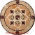 Kathy Honed, 24" Stone Floor Medallion