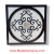 BORDEAUX CARRARA II, 36" Square Waterjet Stone Floor Inlay