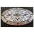 Kristine, 46.5" x 34.5" Oval Waterjet Cut Floor Medallion, Polished
