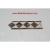 Dark Emperador Honed- Tile Border 4" x 12"