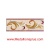 Casablanca waterjet tile border  6 x 18