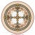 Olivia, 48" Waterjet Medallion