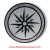 STAR LIGHT CARRARA, 36" Waterjet Medallion