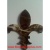 Fleur De Lis, Dark Emperador Accent Piece, 4" x 4"