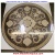 Rosea 36" Polished Mosaic Floor Medallion
